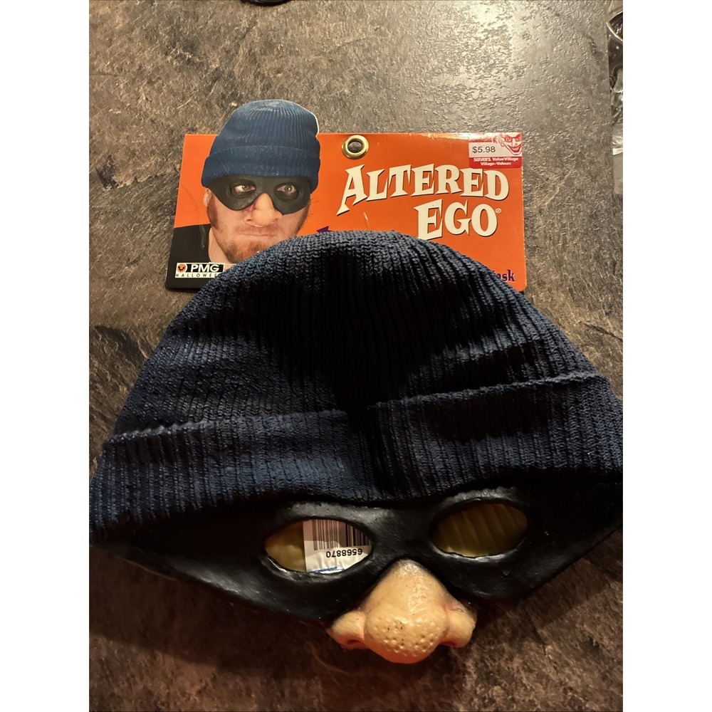 2004 PMG Halloween Party Mask - Altered Ego - Burglar Dress Up - BRAND NEW NOS